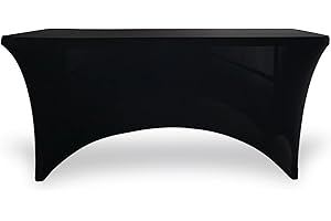 Rectangle Spandex Tablecloth - 6ft Wrinkle and Stain Resistant