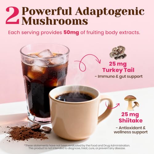Image of Venture Pal Slim Mushroom Coffee, Weight Management & Energy, 40 Servings | 12 Functional with Berberine, Cinnamon, Yerba Mate, Turmeric, Garcinia Cambogia & Green Tea, Low Caffeine & Zero Calories