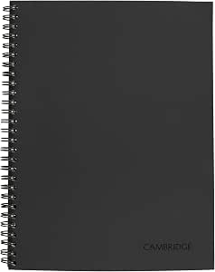 9 Best Business Planner Notebooks in 2026 7 Cambridge Limited Business Notebook, Guided Meeting Notebook, Wirebound, 6-5/8" x 9-1/2", Gray