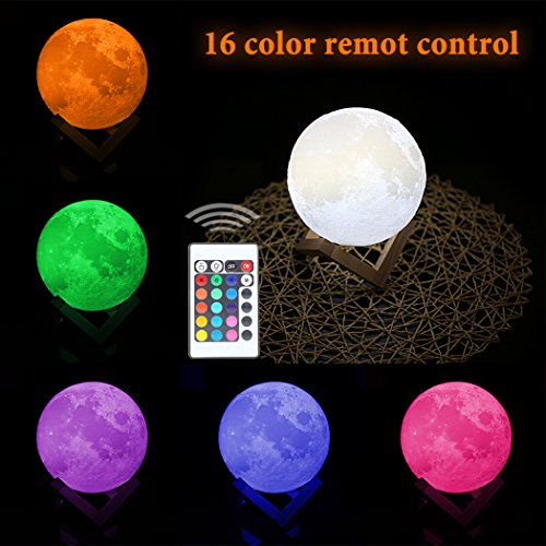 Lampada luna, SIEGES Luce Notturna a LED 3D Magica...