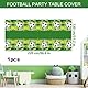 Tischdecke Fußball,Fussball Deko Tischdecke,Fußball Tischdecke,Tischdecke aus Kunststoff, 220 * 130cm Fußball Bedruckte Tischdecke,für Dekoration,Bundesliga,Champions League,Geburtstag,Party(Grün)