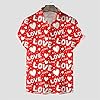 NQyIOS Men's Fashion Casual Sports Valentine's Day Love Sweet Short Sleeve Shirt Pullover Top (1-M, M) #3