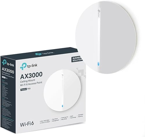 TP-Link Festa F65 Point d'accès WiFi 6 PoE AX3000Mbps, Po…