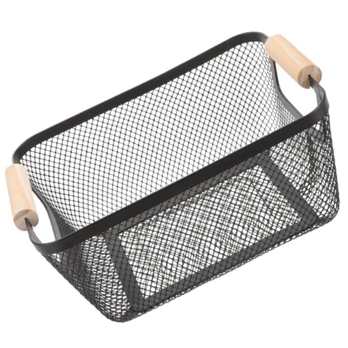 Panier en métal noir panier de rangement rectangulaire scandinave