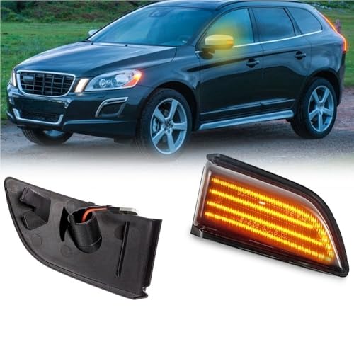 Intermitente lateral dinámico XC60 08-13 luz retrovisor ámbar LED 7