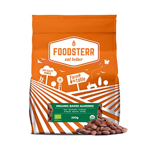 Foodsterr Organic Baked Almond Nuts 200g