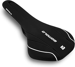Qomolo Sillín de Bicicleta, Sillín de Ciclismo Súper Ligero Asiento de Bicicleta Universal para Montaña y Carretera