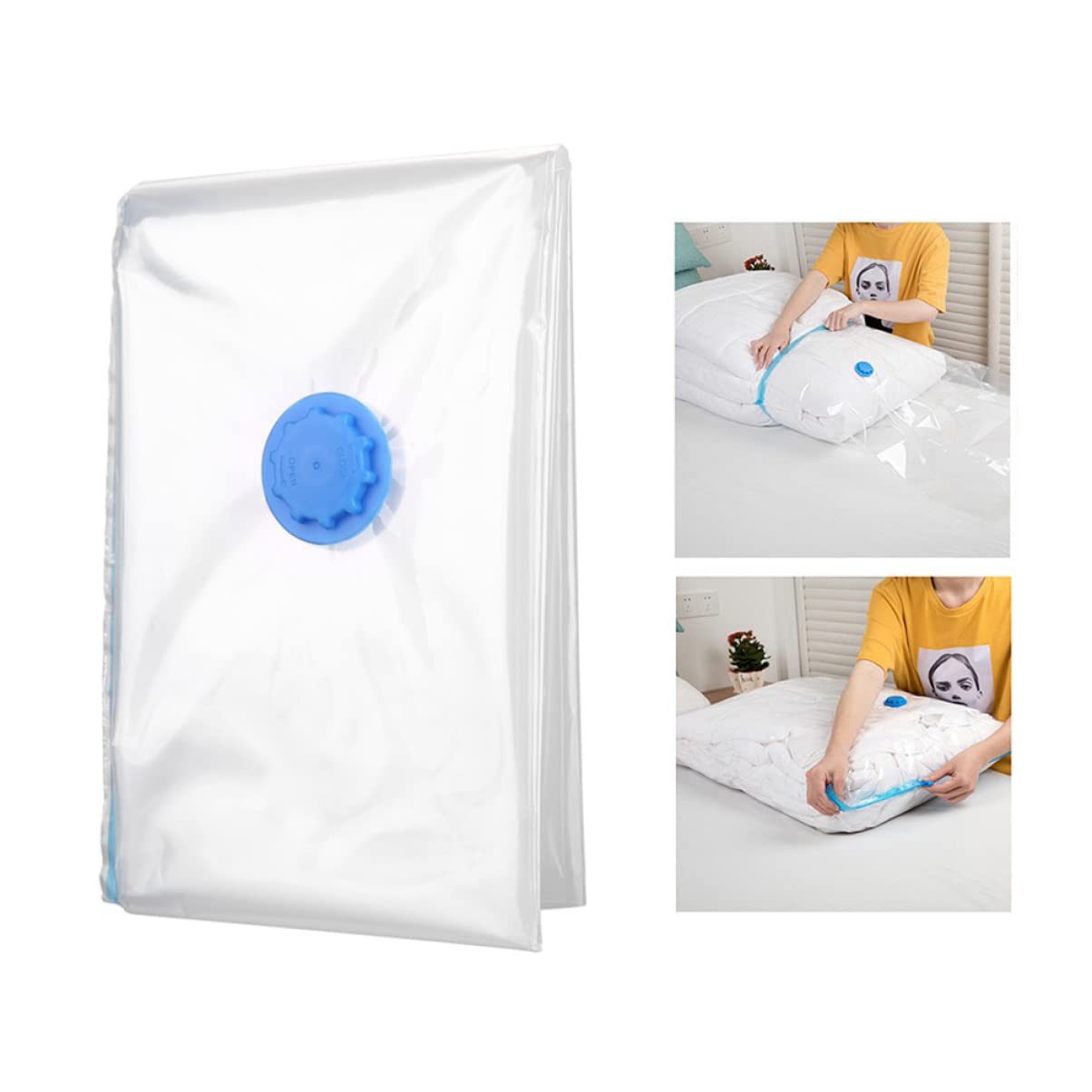 TOPBATHY 10 Pezzi Sacchetto Sottovuoto Per Vestiti Trapunte Sacchetto Sigillato Ecocompatibile Organizer Salvaspazio