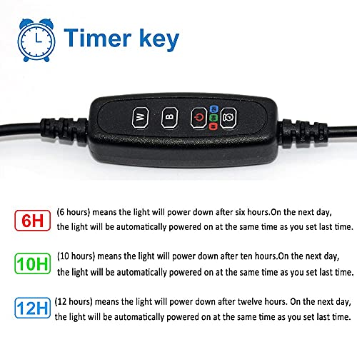 Varmhus Fish Tank Clip On Light, Rgb Clamp Aquarium Light Fish And Plant Aquarium Lighting With Timer Dimmer For Sunrise And Sunset (7W) #TOP2