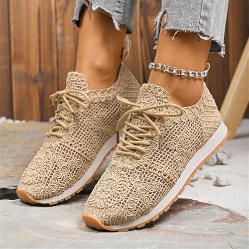 Women’s Fashion Knit Walking Sneakers Breathable Slip-On Running Shoes Casual Lightweight Gym Workout Walking Shoes3