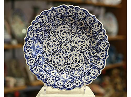 Living Room Wall Plate, 30 cm Ceramic Hand painted Wall