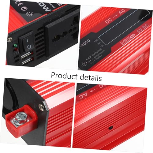 Convertisseur de voiture 12v 220v 4000w onduleur double USB Cabilock - 6