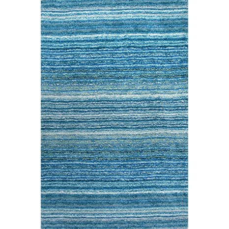 Image of Shaggy Rug for Bedroom Living Room 3X5 FEET Fluffy Plush Area Carpet with Non Slip Backing, Modern Cozy Floor Rug for Home Decor and Comfort (Blue /Multi)