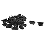 uxcell 25 Pcs Dust Plugs, Micro USB Port Cover for Phone, Soft Cell Phone Anti Dust Plug Suitable for Samsung Galaxy S7/S6/S5, Black Dust Stopper for Android, Headphones, Laptop