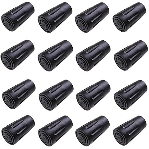 16 Pcs Trekking Pole Tip Guards Rubber Tips Walking Poles Hiking Walking Trekking Cover