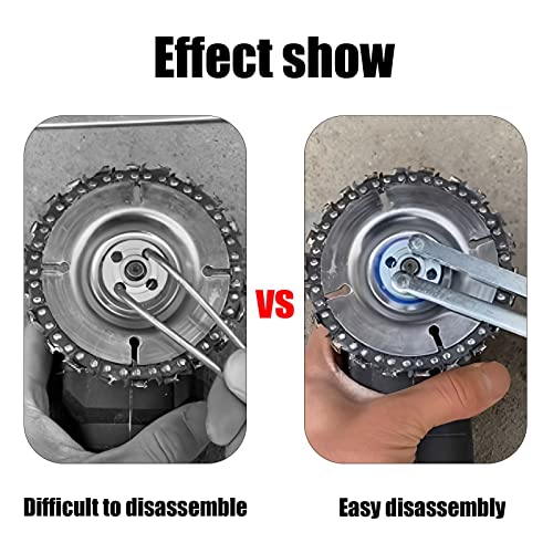 Image of Sankoly 2 PCS Universal Adjustable Angle Grinder Wrench Pin Spanner Locknut Wrench for Backing Pads on Angle Grinder and Round Nuts with Drilled Holes
