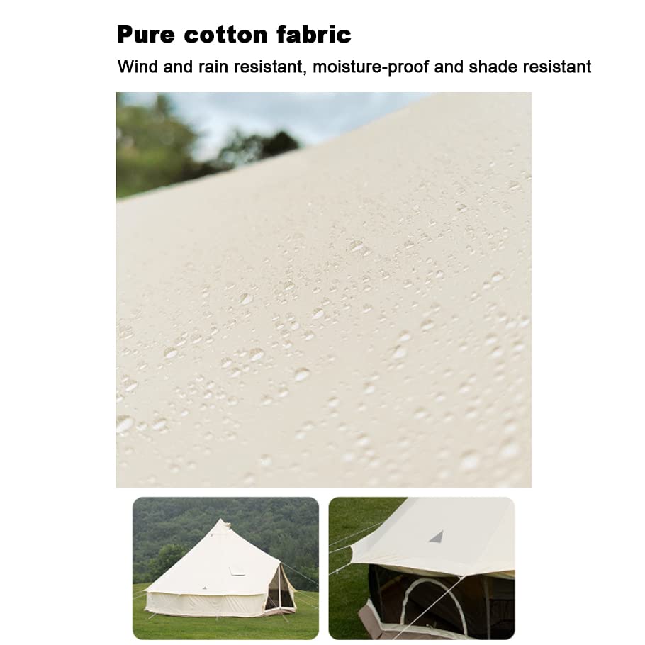Carpa tipi de lona impermeable para 4-6 personas miniatura 6