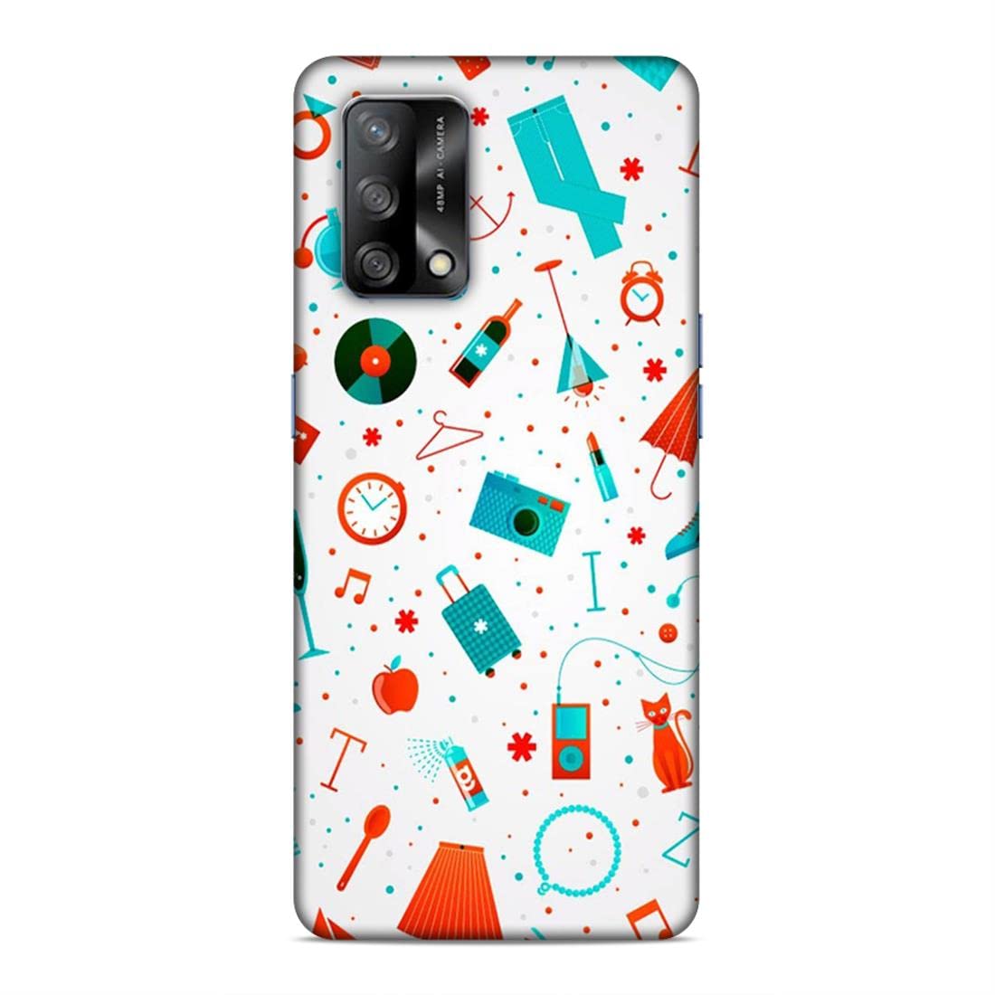LETAPS® Designer Colorful Printed Mobile Hard Back Case & Cover for Oppo F19 / Oppo F19s (Travel, Travel Fun, Travel Lover, Girly, Solo Traveler A)