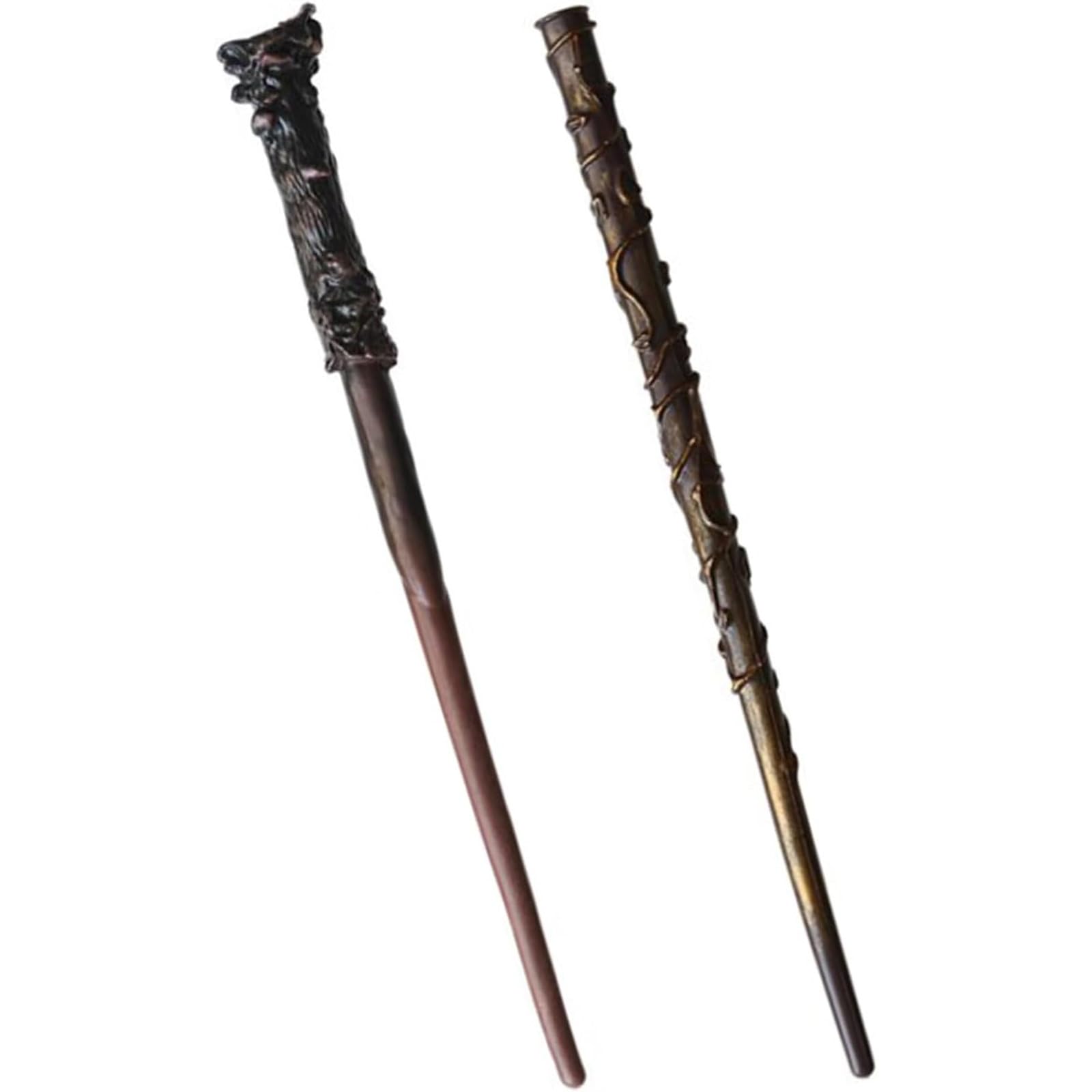 2-Piece Magic Wand Set for Kids - Wizard Cosplay Props for Halloween, Carnival, Birthdays