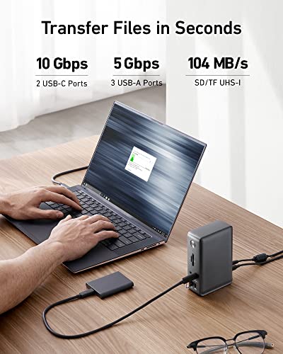 Anker A83921A1 Docking Station, Anker 575 Usb-C Docking Station (13-In-1), Triple Display, 4K Hdmi, 10 Gbps Usb-C And 5 Gbps Usb-A Data, 85W Charging For Laptop thumb #4