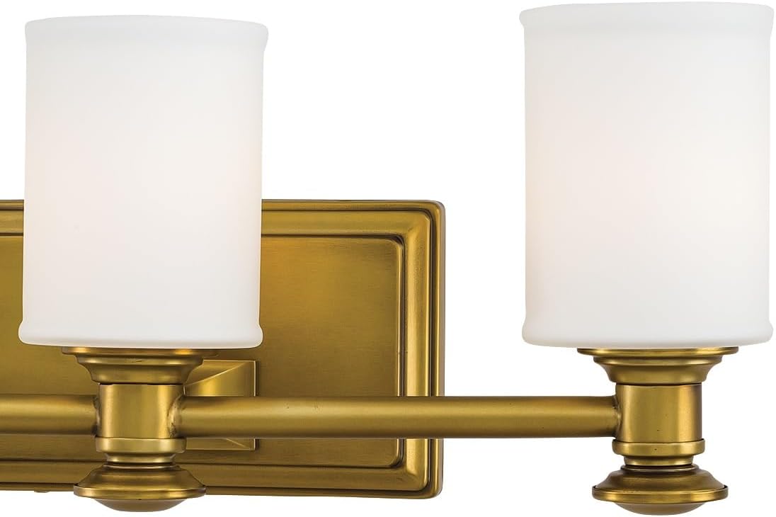 Minka Lavery 5173-249 Harbour Point Vanity Bath Light, 3-Light, 300 Total Watts, 19-in H x 7.25-in W, Liberty Gold