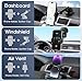 Universal Car Phone Holder Mount: 3 in 1 Phone Holder for Car, Hands-Free Automobile Phone Mount for Dashboard, Air Vent, Windshield, Compatible with iPhone,Samsung and 4.7 to 6.9 inches Other Phones