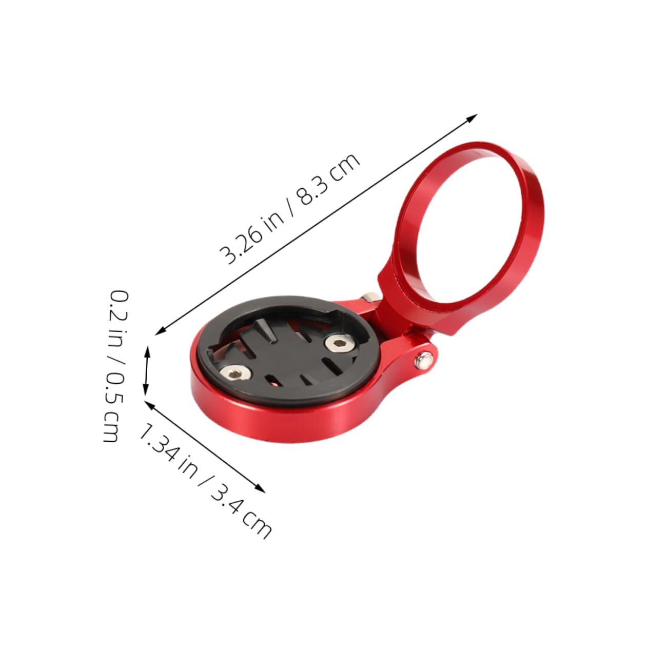 BRIGHTFUFU Cycling Computer Mount Aluminum Alloy Front Bracket Sturdy Bike Computer Holder Easy Installation for