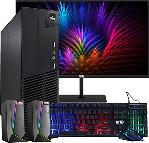 Lenovo Thinkcentre Computer Desktop Pc, Intel Core I5 4Th Gen, 16Gb Ram, 1Tb Hdd, Mtg New 22 Inch Led Monitor, Rgb Speaker And Keyboard Mouse, Wifi, Windows 10 Pro (Renewed) #TOP10