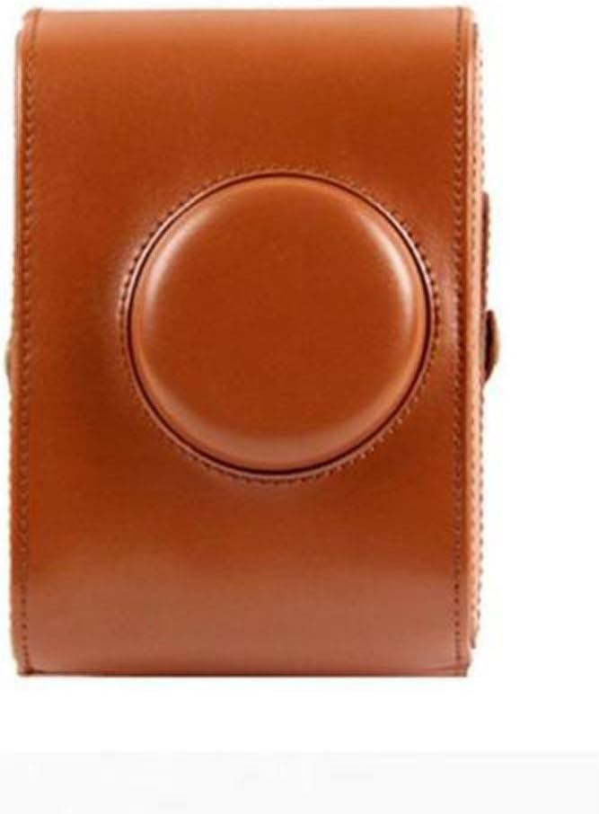 Forusky Retro Leather Camera Case Bag with Strap for Lomography Lomo Instant Camera - Brown