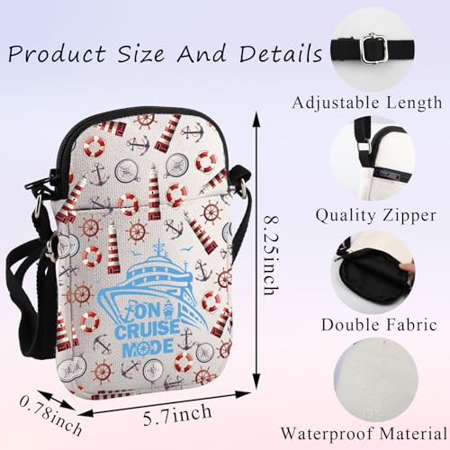 PLITI Cruise Trip Gifts Crossbody Bag For Cruising Cruise Vacation Trip Gift On Cruise Mode Cruising Lover Crossbody Purse2