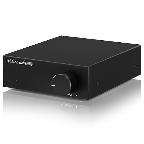 Mini amplificador Nobsound de 2 canales amplificador de potencia digital de alta fidelidad de 60 x 2, clase D con TPA3116 para estéreo de cine en