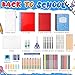 Gilprop 4 Set 2026 School Supplies Kit, 47 Pcs Per Set Back to School Supplies Primary Middle College Bundle Essential Stuff Bulk Pen Notebook Stationery for Kid Student Girl Teen Classroom Boy