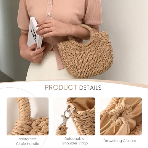 Image of Avisky Beach Purse Straw Crossbody Bags for Women Straw Purse Beach Bag Woven Summer Purses for Women 2026