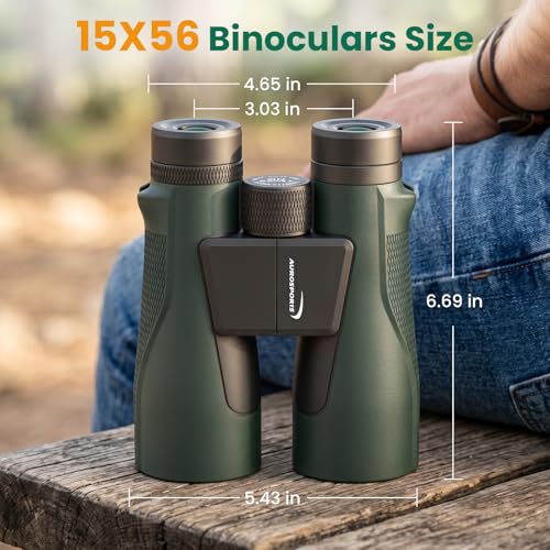 Binoculares 15x56 para adultos alta potencia miniatura 7