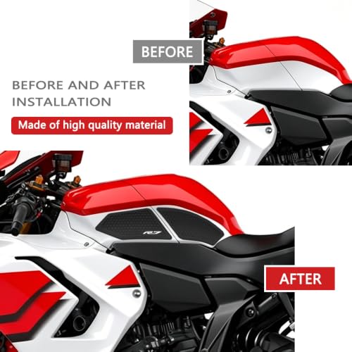 Image of for YZF-R7 yzfr7 2026 New Accessories Fuel Tank Anti-Slip Stickers Side Guards Knee Anti-Slip mats Protective Stickers 5-piece Set Rubber Fuel Tank Stickers Tank Pads Tank pad Gas (R7 2026)