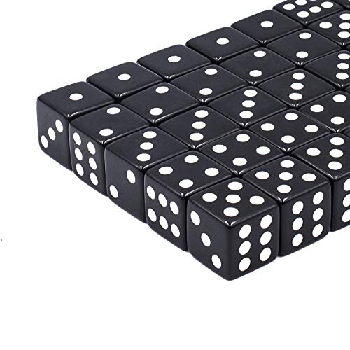 image for IALNAI 50-pack16MM Solid 6-Sided Game Dice for Board Games and Teachin