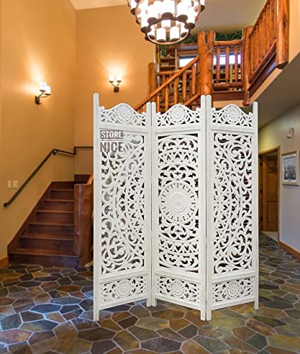 Wooden Room Divider Partition for Living Room Bedroom & Office Foldable Modern Decorative Partition for Home, Pooja Room & Studio – Space Saving Frees