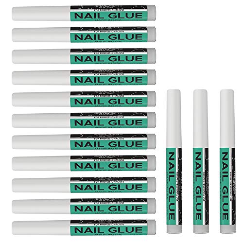14 PCS Karlash Nail Tip Glue Adhesive Bond For Acrylic Nails Tips & Fake Nail Art - 0.07 oz for each glue