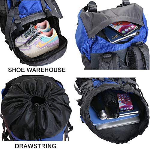 Bseash SA008 60L Internal Frame Waterproof Hiking Camping Backpack thumb #4