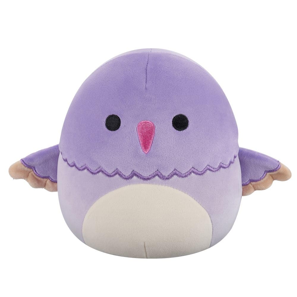 Squishmallows Original 7.5-Inch Charmaine the Violet Crowned Hummingbird, Violet Hummingbird, 19.05 cm