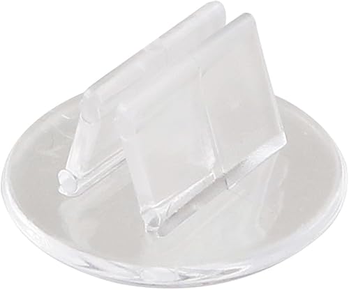 50 piezas de clip de plástico translúcido accesorios de tablero de papel soportes para tarjetas de presentación titular de tarjetas de juego