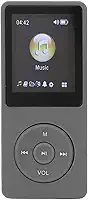 Leitor de MP4 – reprodutor de música LCD de 1,8 polegadas, alto-falante HD embutido, mini reprodutor de música portátil, ideal para esportes, fones de ouvido incluídos, fácil de carregar suporte de até 32 GB (preto)