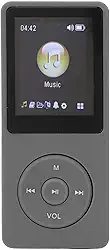 Leitor de MP4 – reprodutor de música LCD de 1,8 polegadas, alto-falante HD embutido, mini reprodutor de música portátil, ideal para esportes, fones de ouvido incluídos, fácil de carregar suporte de até 32 GB (preto)