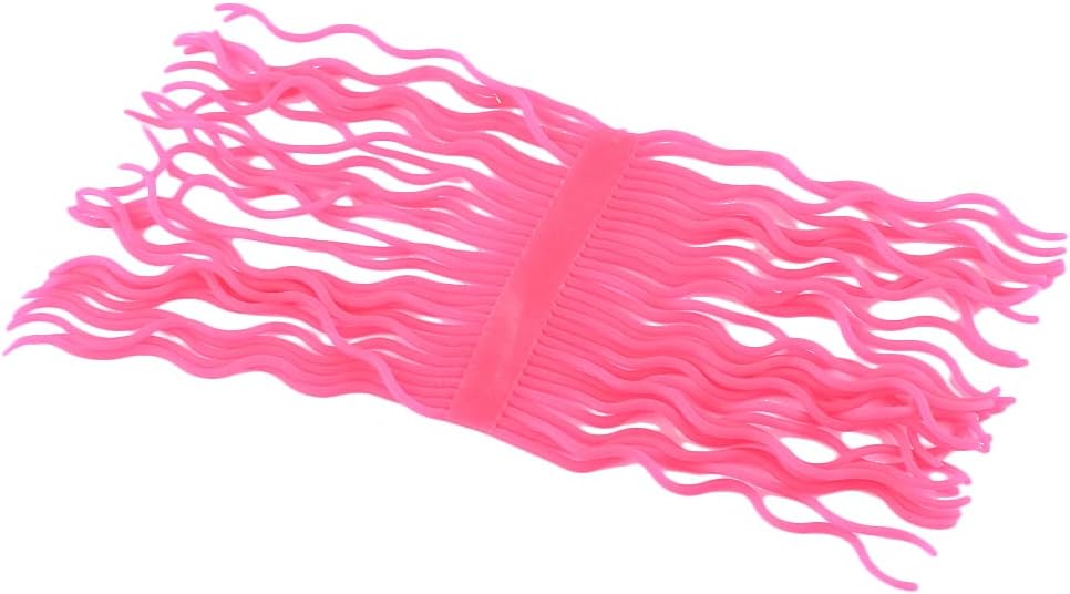 Hercules Fly Tying Materials Squirmy Wormy Material for San Juan Fly Flies Soft Lure Ultra Stretchy Fishing Worm Body Trout Floating Glowing (Fluorescent Pink) : Sports & Outdoors