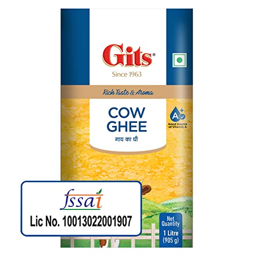 Image of Gits Cow Ghee, Desi Ghee, 1L (Pack of 2)
