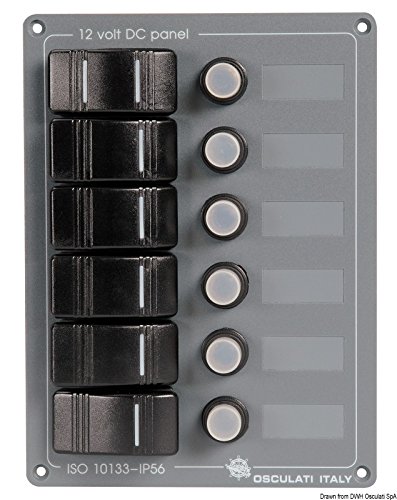 OSCULATI Pannello Verticale 6 interruttori