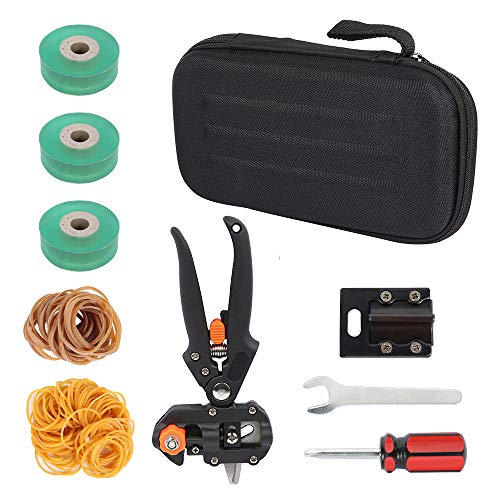 Preisvergleich Produktbild willkey Pfropfen Werkzeug Kit, Garten Obstbaum PfropfschereProfessionelle Einhand mit V + U + Ersatzmesser Schneidwerkzeug Set für Blumen Obstbäume Zweige
