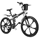 Elektro-Mountainbike Ancheer 26 Zoll Klappbares E-Bike für Herren