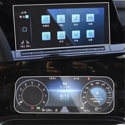 Navegador de coche VW Golf 8 MK8 cristal templado 9H protector pantalla GPS