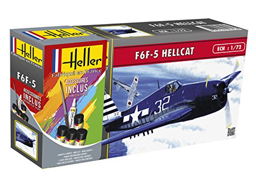 F6F-5 hellcat 1/72 Heller Maquette 56272 réplique historique plastique